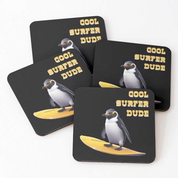 Item preview, Cool Surfer Penguin Dude designed and sold by pUNKnown.