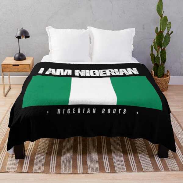 Item preview, I Am Nigerian Flag for Patriotic Nigerian Heritage Flag designed and sold by KBMeyer.