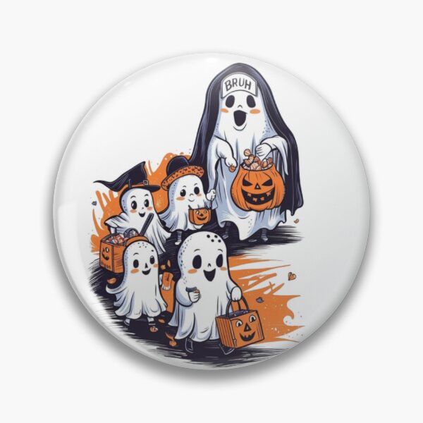 Item preview, Bruh Ghost Halloween Cute Ghost Trick Or Treat Candy Kids designed and sold by SztylishDesigns.