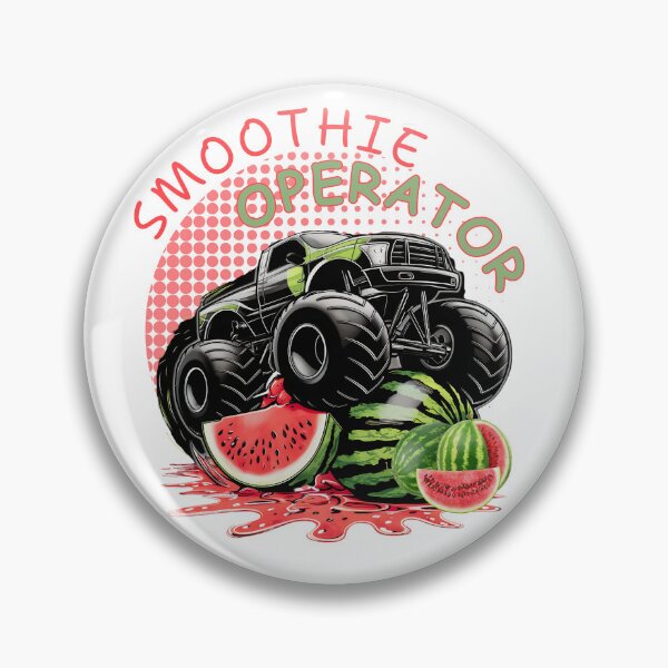 Item preview, Monster Truck Watermelon Smoothie Operator Food Pun designed and sold by Oz64.