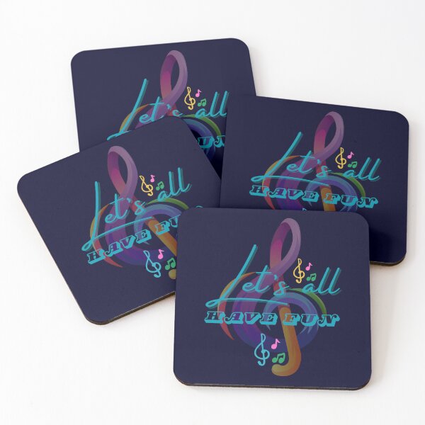 Item preview, LET'S ALL HAVE FUN - playful Colorful Musical Note designed and sold by SharingLove.