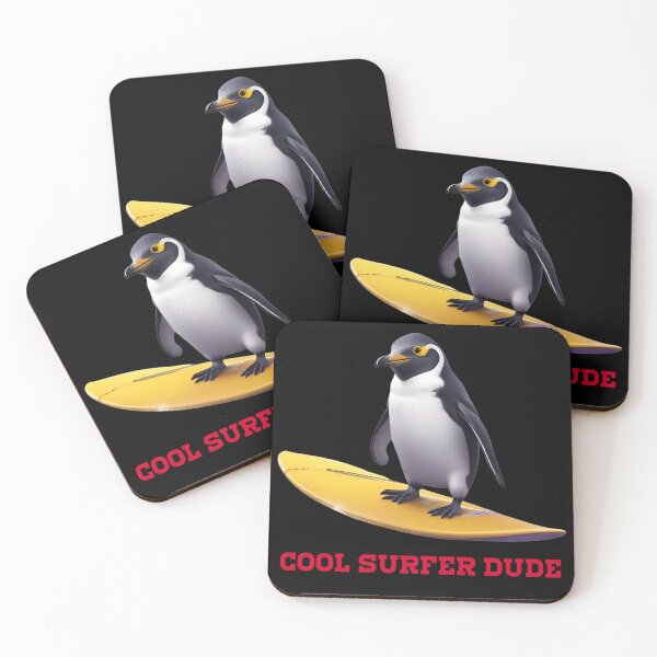 Item preview, Cool Surfer Penguin Dude designed and sold by pUNKnown.