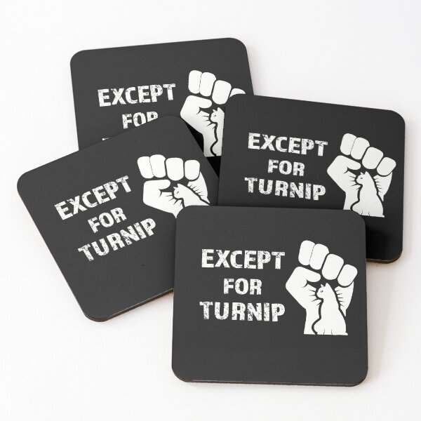 Item preview, Except For Turnip Parks & Rec designed and sold by ChunkByChunk.