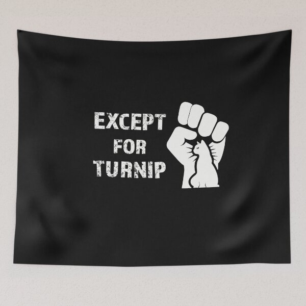 Item preview, Except For Turnip Parks & Rec designed and sold by ChunkByChunk.