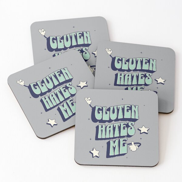 Item preview, Retro Cute Funny Gluten Hates Me Women Men Kids designed and sold by PNW Tees & More.