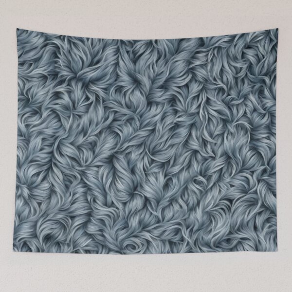 Item preview, Abstract Blue Faux Fur Pattern designed and sold by calibrit.