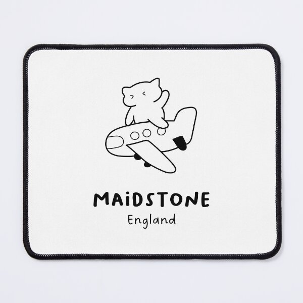 Item preview, Maidstone, England | Adorable Cat on Plane Design | Airplane Illustration | Cat's Trip designed and sold by RM-Journey.