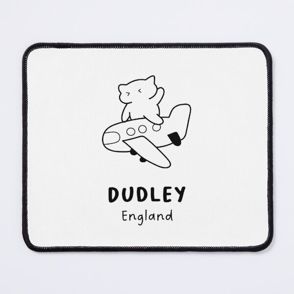Item preview, Dudley, England | Adorable Cat on Plane Design | Airplane Illustration | Cat's Trip designed and sold by RM-Journey.