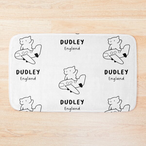 Item preview, Dudley, England | Adorable Cat on Plane Design | Airplane Illustration | Cat's Trip designed and sold by RM-Journey.
