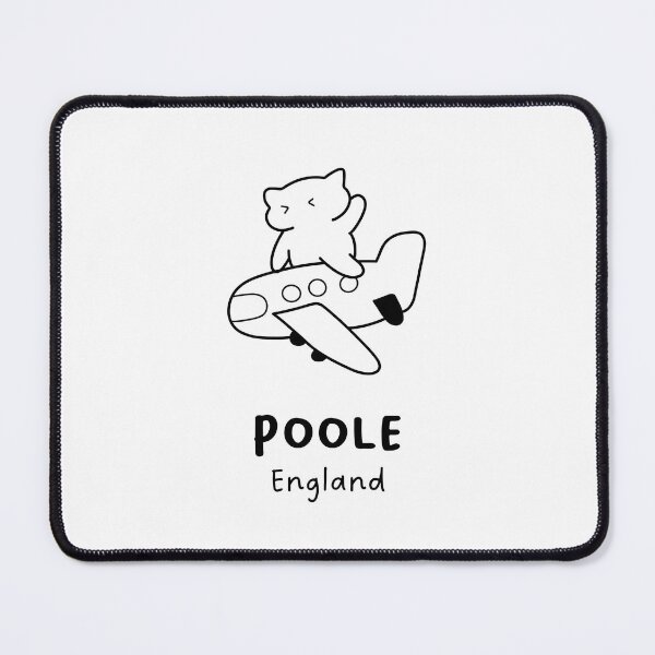 Item preview, Poole, England | Adorable Cat on Plane Design | Airplane Illustration | Cat's Trip designed and sold by RM-Journey.