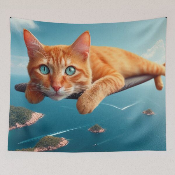 Item preview, swimming cat - cat on holiday designed and sold by Constructive27.