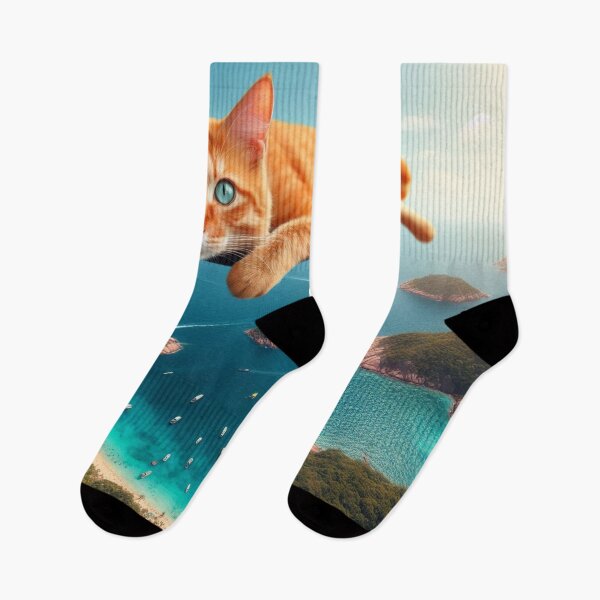 Artikelvorschau, schwimmende Katze - Katze im Urlaub entworfen und verkauft von Constructive27.