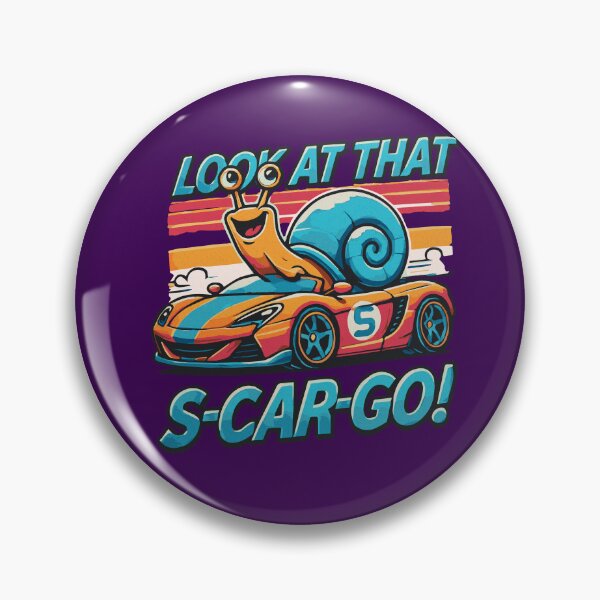 Item preview, Look at That S-Car-Go! Funny Racing Snail Design, Perfect for Car Enthusiasts and Animal Lovers, Unique Gift Idea designed and sold by Sir Meow Meow.