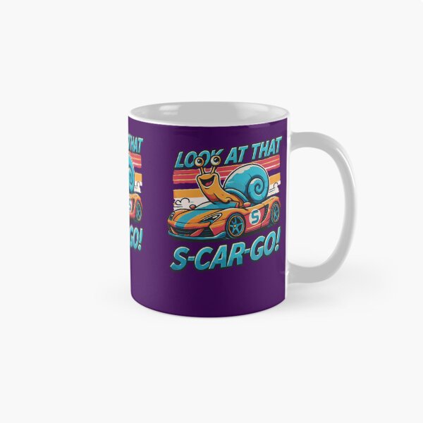 Item preview, Look at That S-Car-Go! Funny Racing Snail Design, Perfect for Car Enthusiasts and Animal Lovers, Unique Gift Idea designed and sold by Sir Meow Meow.