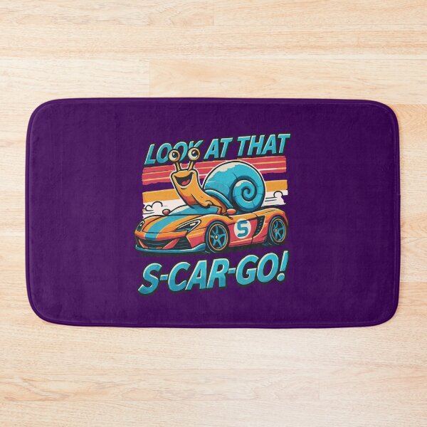 Item preview, Look at That S-Car-Go! Funny Racing Snail Design, Perfect for Car Enthusiasts and Animal Lovers, Unique Gift Idea designed and sold by Sir Meow Meow.