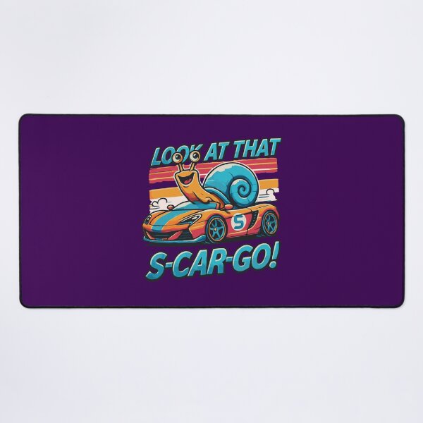 Item preview, Look at That S-Car-Go! Funny Racing Snail Design, Perfect for Car Enthusiasts and Animal Lovers, Unique Gift Idea designed and sold by Sir Meow Meow.