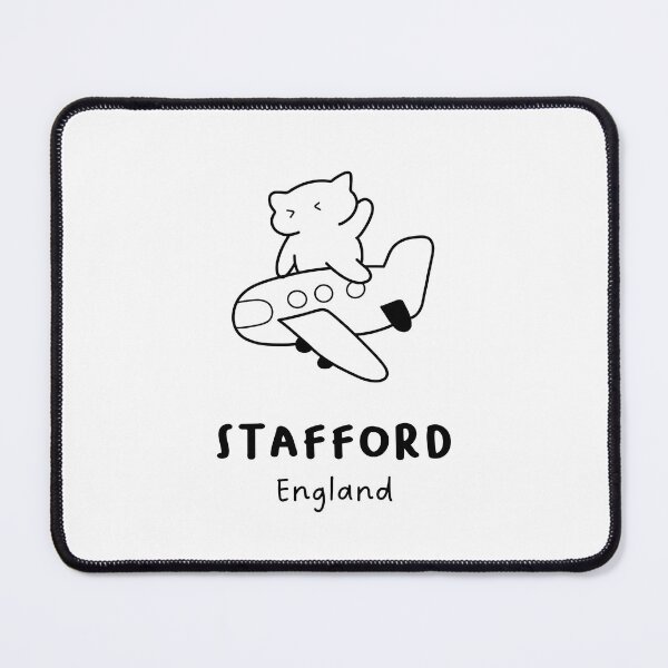 Item preview, Stafford, England | Adorable Cat on Plane Design | Airplane Illustration | Cat's Trip designed and sold by RM-Journey.