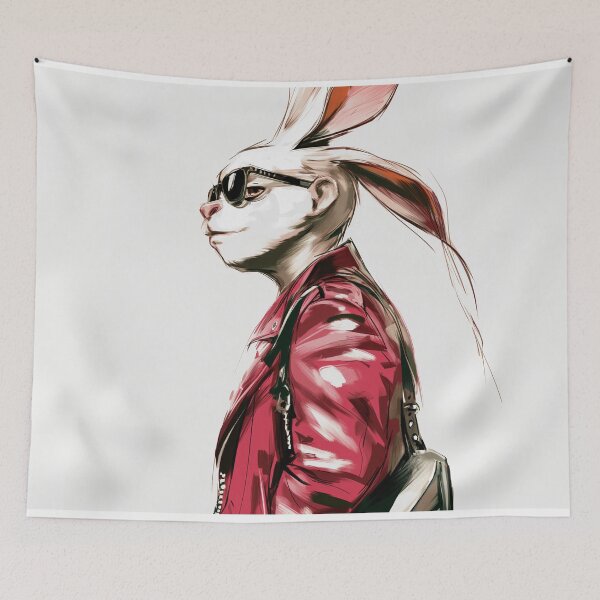 Item preview, tourist rabbit designed and sold by PricklyPeanut.