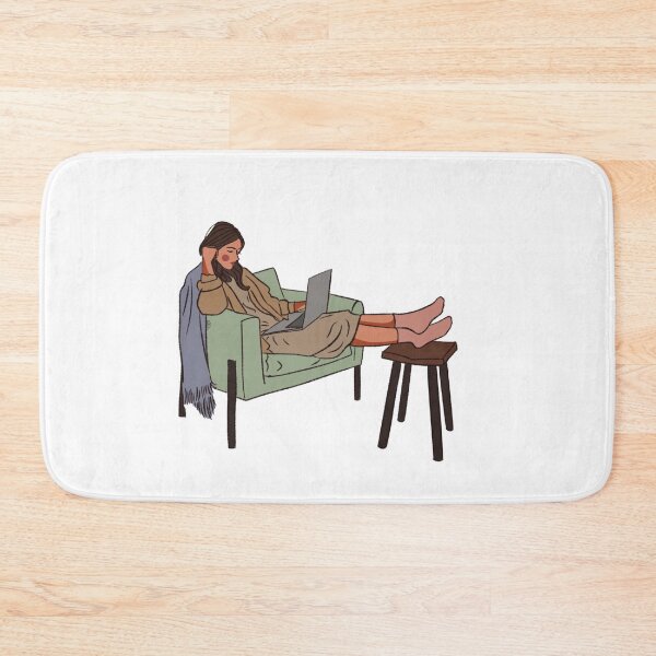 Item preview, A woman working on the laptop  designed and sold by Hessah-HA.