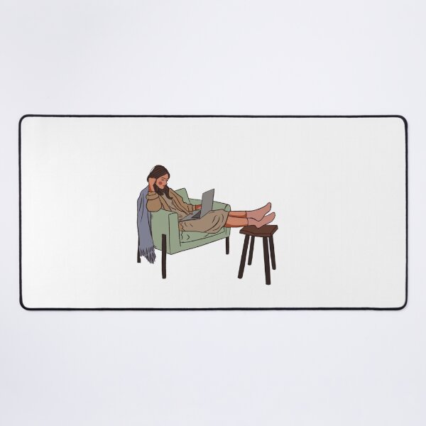 Item preview, A woman working on the laptop  designed and sold by Hessah-HA.