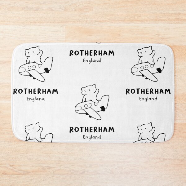 Item preview, Rotherham, England | Adorable Cat on Plane Design | Airplane Illustration | Cat's Trip designed and sold by RM-Journey.
