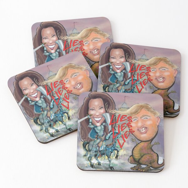 Item preview, Kamala Harris Fends off Beast of Lies designed and sold by Kevin Middleton.
