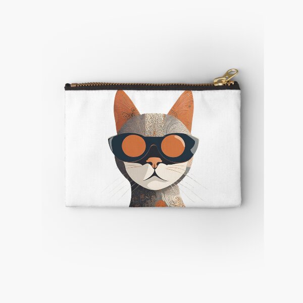 Item preview, Mid Century Modern Cat with Glasses designed and sold by LemonHorse.