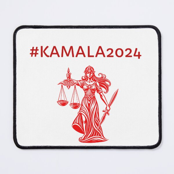 Item preview, #KAMALA2024 Red Lady Justice designed and sold by KATKattalestv.