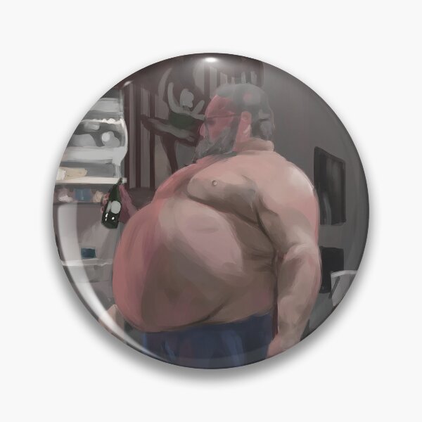 Item preview, Fat guy infron of fridge designed and sold by AgentBoi.