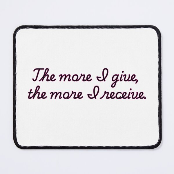 Item preview, Abundance: The more I give, the more I receive designed and sold by FitEnvy.