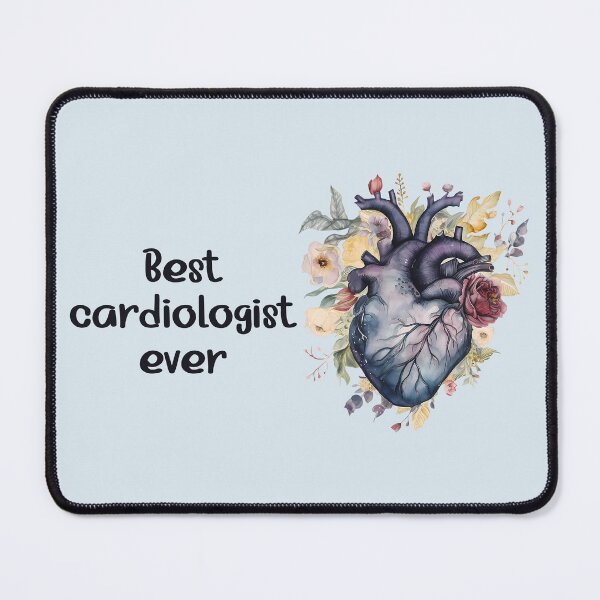 Item preview, Best cardiologist ever - floral anatomy heart designed and sold by EmeraldeaArt.
