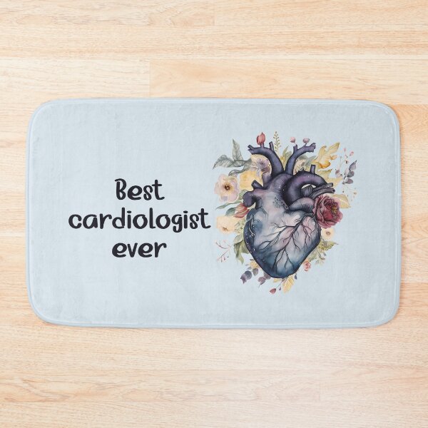 Item preview, Best cardiologist ever - floral anatomy heart designed and sold by EmeraldeaArt.