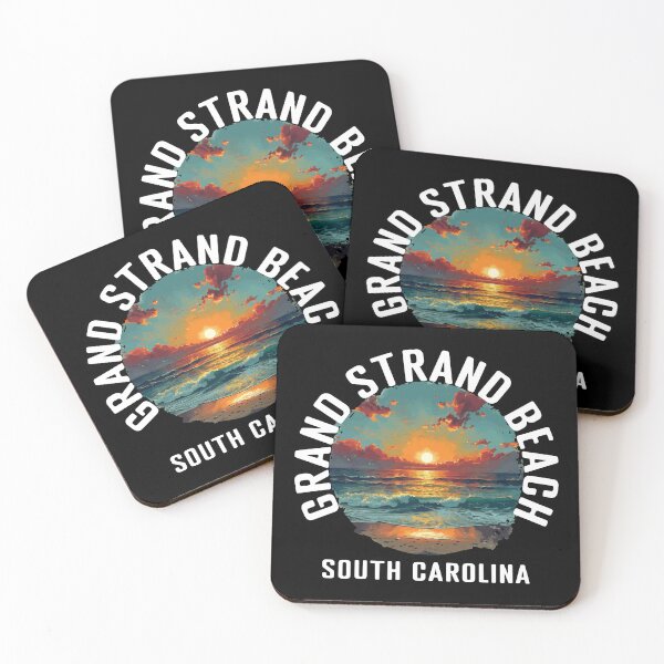 Item preview, Grand Strand Beach - South Carolina (with White Lettering) designed and sold by VelvetRoom.