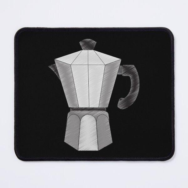 Item preview, Mocha Coffee Maker Illustration as a drawing effect designed and sold by Shopadamia.