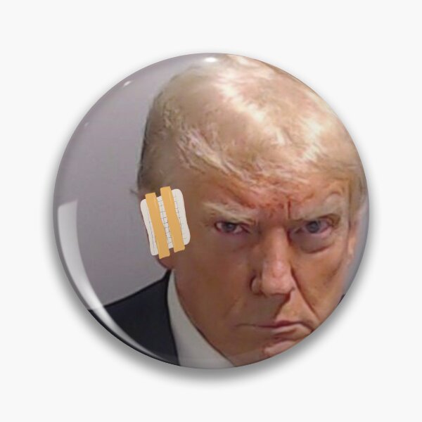 Item preview, Foto policial de Trump con venda en la oreja designed and sold by SantisLab.