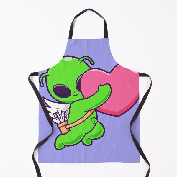 Item preview, Cute Angel Alien Holding Love Heart Cartoon Vector Icon Illustration designed and sold by hjian8219.