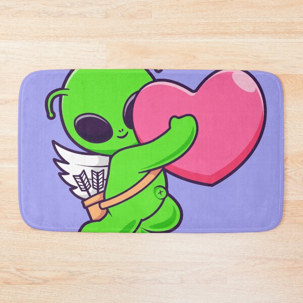 Item preview, Cute Angel Alien Holding Love Heart Cartoon Vector Icon Illustration designed and sold by hjian8219.