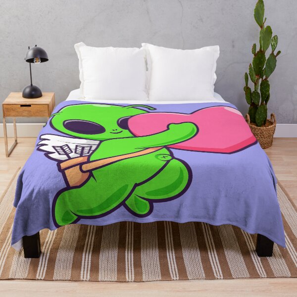 Item preview, Cute Angel Alien Holding Love Heart Cartoon Vector Icon Illustration designed and sold by hjian8219.