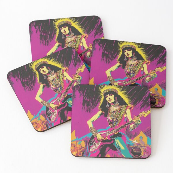 Item preview, Cleopatra at an 80's Rock Concert: Cleopatra Punk Playing Electric Guitar designed and sold by butikoshop.
