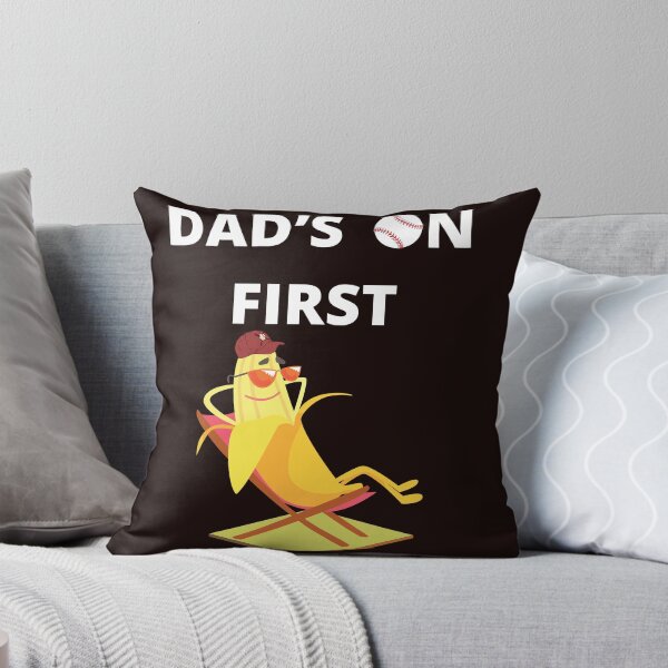 Item preview, Dad's on first banana baseball designed and sold by leshewle.