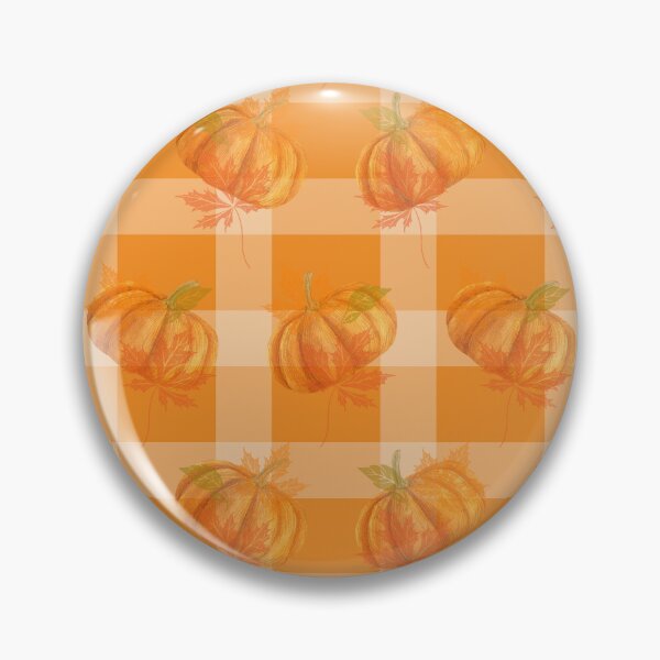 Item preview, Orange plaid pumpkin pattern designed and sold by JDreaming.
