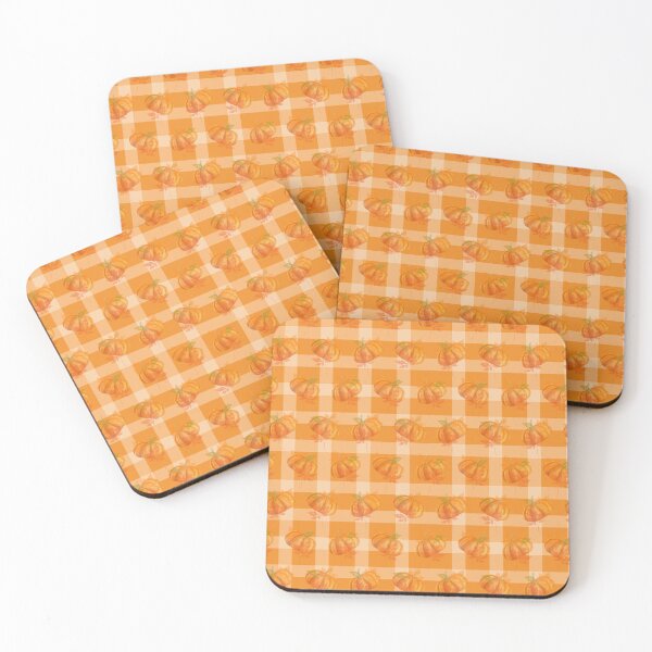 Item preview, Orange plaid pumpkin pattern designed and sold by JDreaming.
