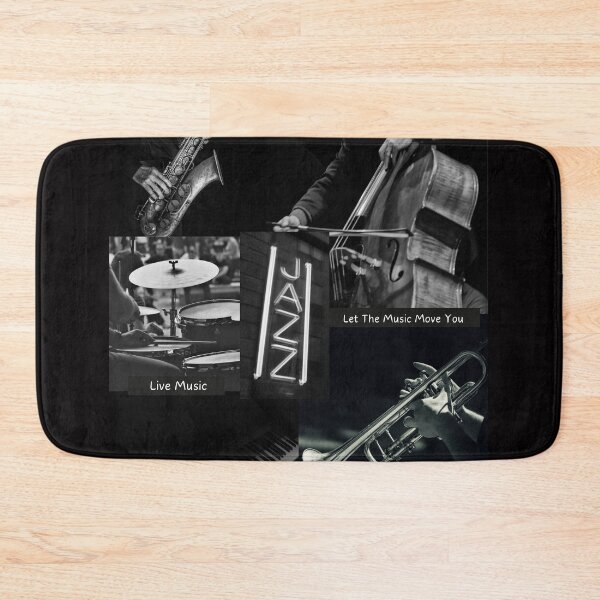 Item preview, Jazz Music In Black & White designed and sold by BrightrDayMusicArt.