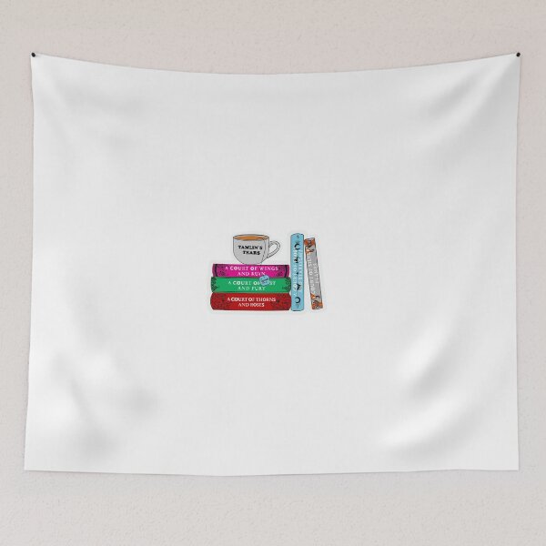 Item preview, ACOTAR Bookstack with Tamlin's Tears Tea cup from Suriel's Tea Company  designed and sold by LaurensBooks.
