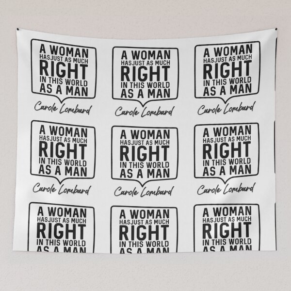 Item preview, Carole Lombard Quote on a woman’s right designed and sold by Arkadina.