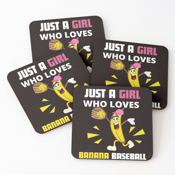 Item preview, Just a girl who loves banana baseball designed and sold by leshewle.