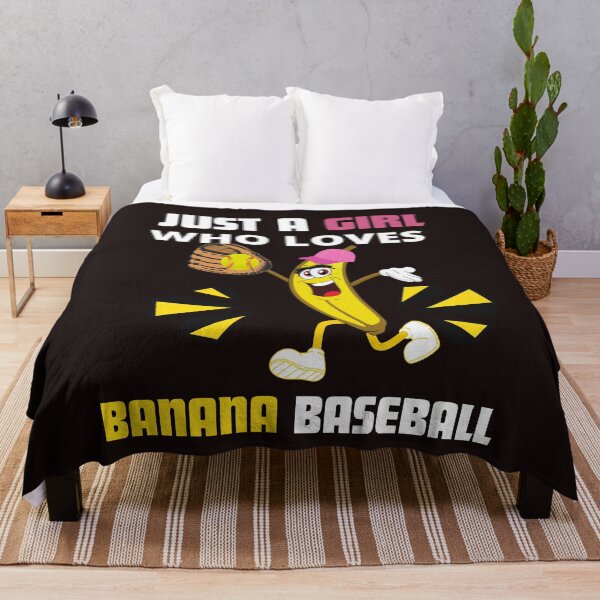 Item preview, Just a girl who loves banana baseball designed and sold by leshewle.