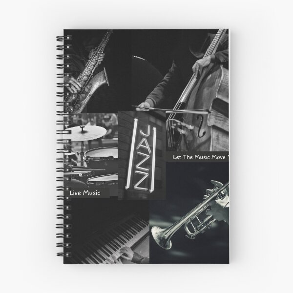 Item preview, Jazz Music In Black & White designed and sold by BrightrDayMusicArt.