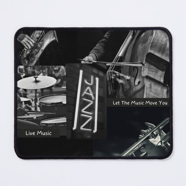 Item preview, Jazz Music In Black & White designed and sold by BrightrDayMusicArt.