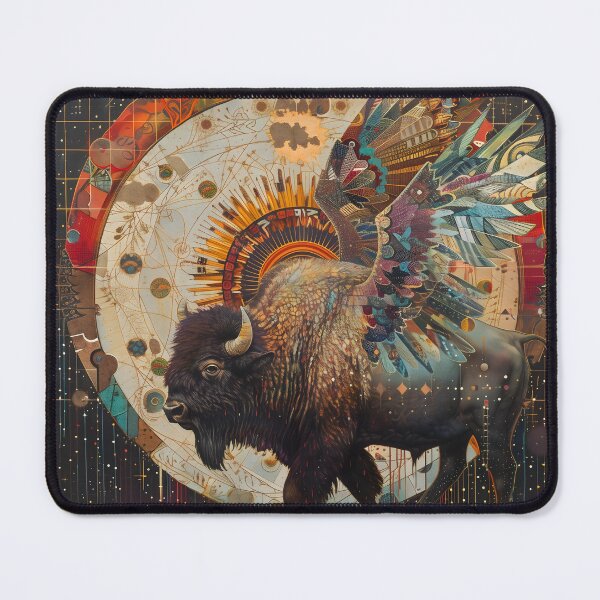 Item preview, Winged Buffalo Bison Spirit Guide designed and sold by scooterbaby.